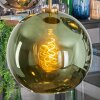 Koyoto Lampadario a sospensione, Lampada a sfera, Lampada a sospensione Oro, Nero, 5-Luci