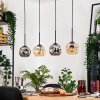 Ripoll Lampadario a sospensione, Lampada a sfera, Lampada a sospensione Écru, Nero, 4-Luci