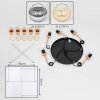 Koyoto Lampadario a sospensione, Lampada a sfera, Lampada a sospensione Oro, Nero, 5-Luci