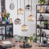 Koyoto Lampadario a sospensione, Lampada a sfera, Lampada a sospensione Oro, Nero, 5-Luci
