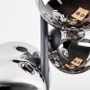 Chehalis Plafoniera, Lampada a sfera Cromo, Chiaro, Grigio fumo, 4-Luci