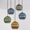 Koyoto Lampadario a sospensione, Lampada a sfera, Lampada a sospensione Oro, Nero, 5-Luci