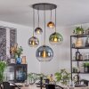 Koyoto Lampadario a sospensione, Lampada a sfera, Lampada a sospensione Oro, Nero, 5-Luci