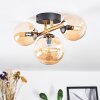 Chehalis Plafoniera, Lampada a sfera Oro, Nero, 3-Luci