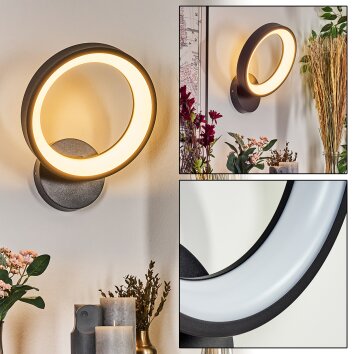 Delor Applique LED Nero, 1-Luce, Cambia colore Delor Applique LED Nero, 1-Luce, Cambia colore