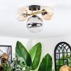 Chehalis Plafoniera, Lampada a sfera Oro, Nero, 3-Luci