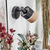 Fallhagen Applique, Faretto da parete Nero, 1-Luce