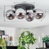 Gastor Plafoniera, Lampada a sfera Grigio fumo, 4-Luci
