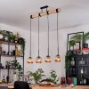 Ripoll Lampadario a sospensione, Lampada a sfera, Lampada a sospensione Écru, Nero, 4-Luci