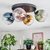 Koyoto Plafoniera, Lampada a sfera Blu, Oro, Verde, Chiaro, Ramato, 4-Luci