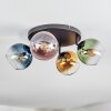 Koyoto Plafoniera, Lampada a sfera Blu, Oro, Verde, Chiaro, Ramato, 4-Luci
