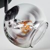 Koyoto Plafoniera, Lampada a sfera Cromo, Chiaro, Grigio fumo, 4-Luci
