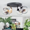 Gastor Plafoniera, Lampada a sfera Ambrato, Chiaro, Grigio fumo, 4-Luci