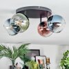 Koyoto Plafoniera, Lampada a sfera Blu, Verde, Chiaro, Ramato, 4-Luci