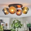 Koyoto Plafoniera, Lampada a sfera Blu, Oro, Verde, Ramato, 4-Luci