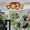 Koyoto Plafoniera, Lampada a sfera Blu, Oro, Verde, Ramato, 4-Luci