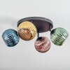 Koyoto Plafoniera, Lampada a sfera Blu, Oro, Verde, Ramato, 4-Luci