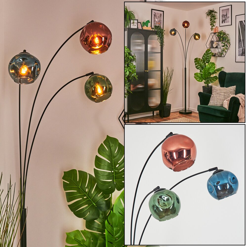 Ripoll Lampada a sfera, Lampada da terra Blu, Verde, Ramato, 3-Luci main product photo