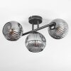 Ripoll Plafoniera, Lampada a sfera Grigio fumo, 3-Luci