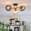 Koyoto Plafoniera, Lampada a sfera Oro, Nero, 3-Luci