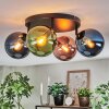 Gastor Plafoniera, Lampada a sfera Blu, Verde, Ramato, 4-Luci