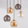 Koyoto Lampadario a sospensione, Lampada a sfera, Lampada a sospensione Oro, Nero, 5-Luci