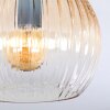 Koyoto Plafoniera, Lampada a sfera Ambrato, Chiaro, 3-Luci