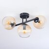 Koyoto Plafoniera, Lampada a sfera Ambrato, Chiaro, 3-Luci