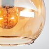 Koyoto Plafoniera, Lampada a sfera Ambrato, 3-Luci