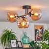 Koyoto Plafoniera, Lampada a sfera Ambrato, 3-Luci