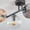 Koyoto Plafoniera, Lampada a sfera Ambrato, Chiaro, Grigio fumo, 3-Luci