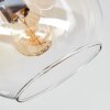Koyoto Plafoniera, Lampada a sfera Ambrato, Chiaro, Grigio fumo, 4-Luci