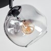 Ripoll Plafoniera, Lampada a sfera Chiaro, Grigio fumo, 4-Luci
