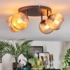 Koyoto Plafoniera, Lampada a sfera Ambrato, 4-Luci