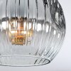 Ripoll Plafoniera, Lampada a sfera Chiaro, Grigio fumo, 3-Luci