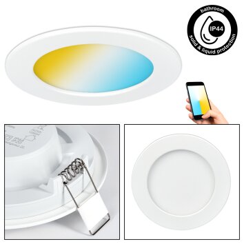 Finsrud Plafoniera, Lampada da incasso LED Bianco, 3-Luci Finsrud Plafoniera, Lampada da incasso LED Bianco, 3-Luci