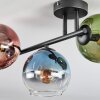 Koyoto Plafoniera, Lampada a sfera Blu, Verde, Chiaro, Ramato, 3-Luci