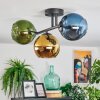 Koyoto Plafoniera, Lampada a sfera Blu, Oro, Verde, 3-Luci