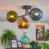 Koyoto Plafoniera, Lampada a sfera Blu, Oro, Verde, 3-Luci
