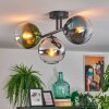 Gastor Plafoniera, Lampada a sfera Blu, Cromo, Verde, Chiaro, Grigio fumo, 3-Luci