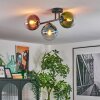 Gastor Plafoniera, Lampada a sfera Blu, Verde, Chiaro, Ramato, 3-Luci