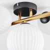 Chehalis Plafoniera, Lampada a sfera Oro, Nero, 3-Luci