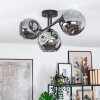 Ripoll Plafoniera, Lampada a sfera Grigio fumo, 3-Luci