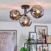Ripoll Plafoniera, Lampada a sfera Grigio fumo, 3-Luci