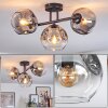 Ripoll Plafoniera, Lampada a sfera Chiaro, Grigio fumo, 3-Luci
