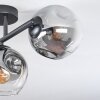 Ripoll Plafoniera, Lampada a sfera Chiaro, Grigio fumo, 3-Luci