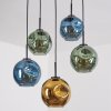 Ripoll Lampadario a sospensione, Lampada a sfera, Lampada a sospensione Blu, Oro, Verde, 5-Luci