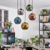 Ripoll Lampadario a sospensione, Lampada a sfera, Lampada a sospensione Oro, Nero, 5-Luci