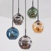 Ripoll Lampadario a sospensione, Lampada a sfera, Lampada a sospensione Ambrato, Blu, Cromo, Verde, Grigio fumo, 5-Luci