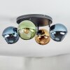 Koyoto Plafoniera, Lampada a sfera Blu, Oro, Verde, 4-Luci